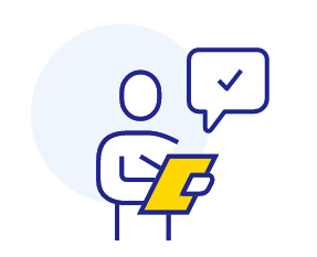 Person checking a document Person checking a document